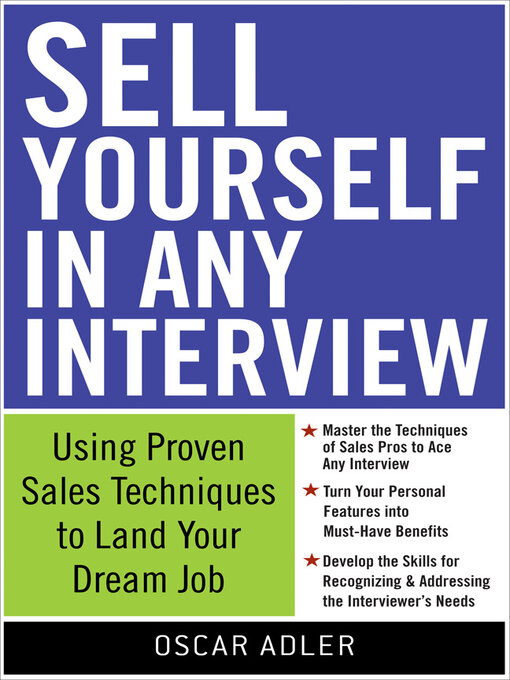 Title details for Sell Yourself in Any Interview by Oscar Adler - Available